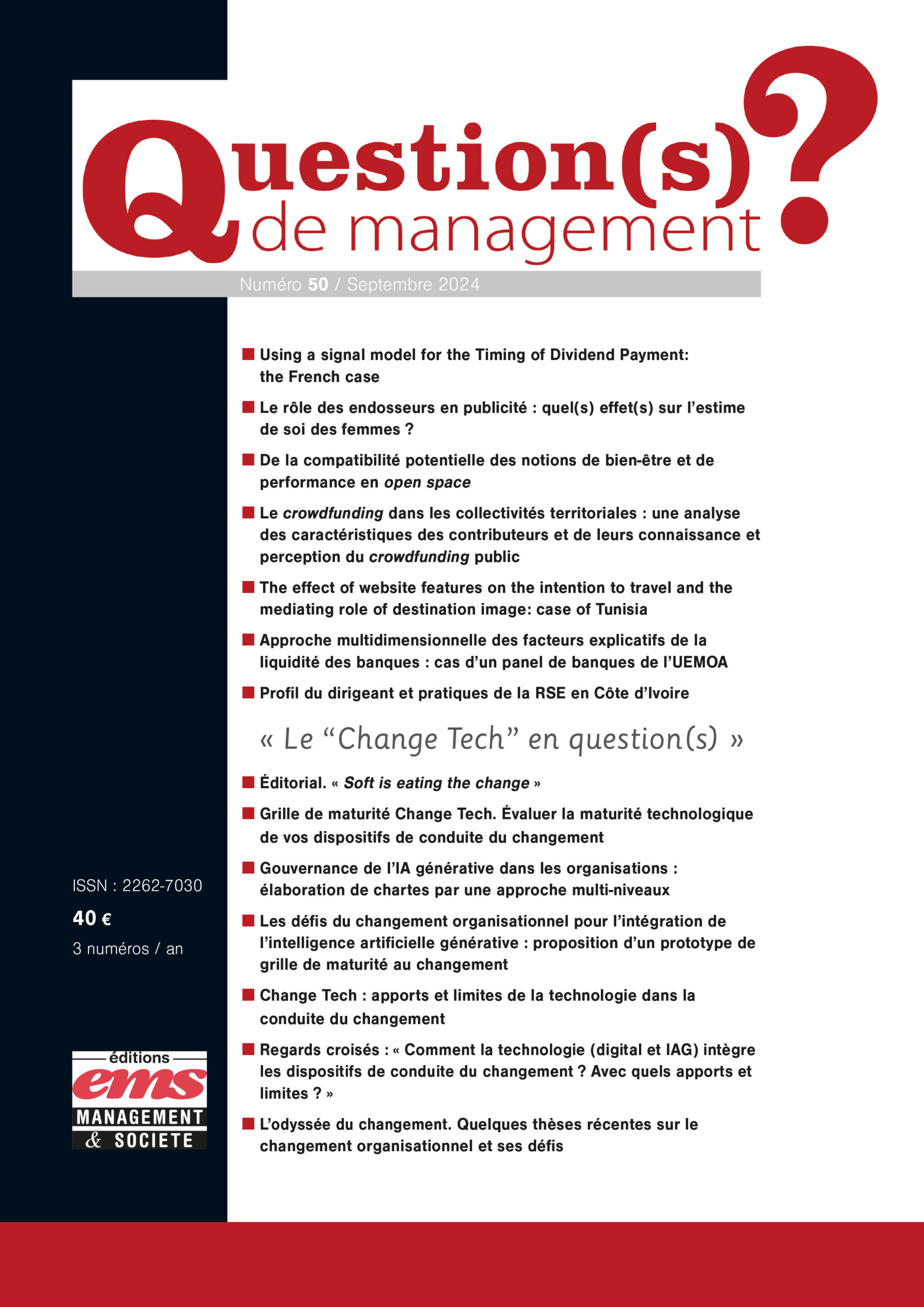 Le  "change tech" en question(s) (dossier)
